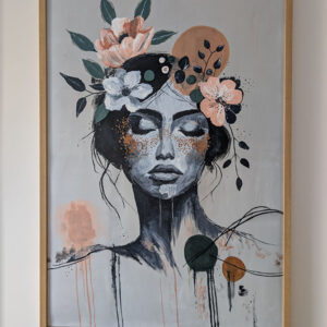 plakat_kobieta_z_kwiatami plakat kobieta i kwiaty