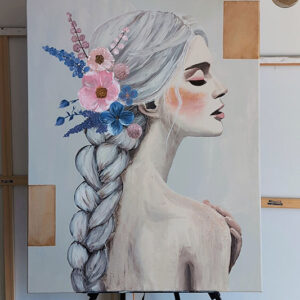 obraz_tkana_cisza obraz kobiety boho