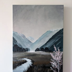 ręcznie malowany obraz źródło obraz góry